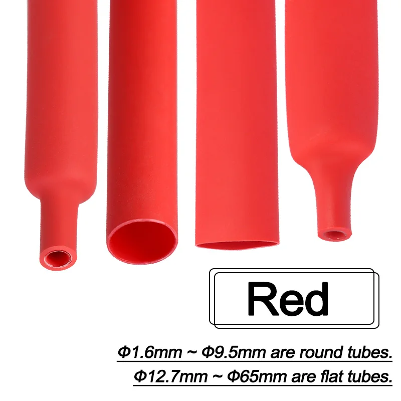 3 Meter 3:1 Schrumpfschlauch mit Kleber 1,5mm~50mm Doppelwandiger Schrumpfschlauch Selbstklebend DIY Draht Wasserdichte Polyolefin-Isolierhülle