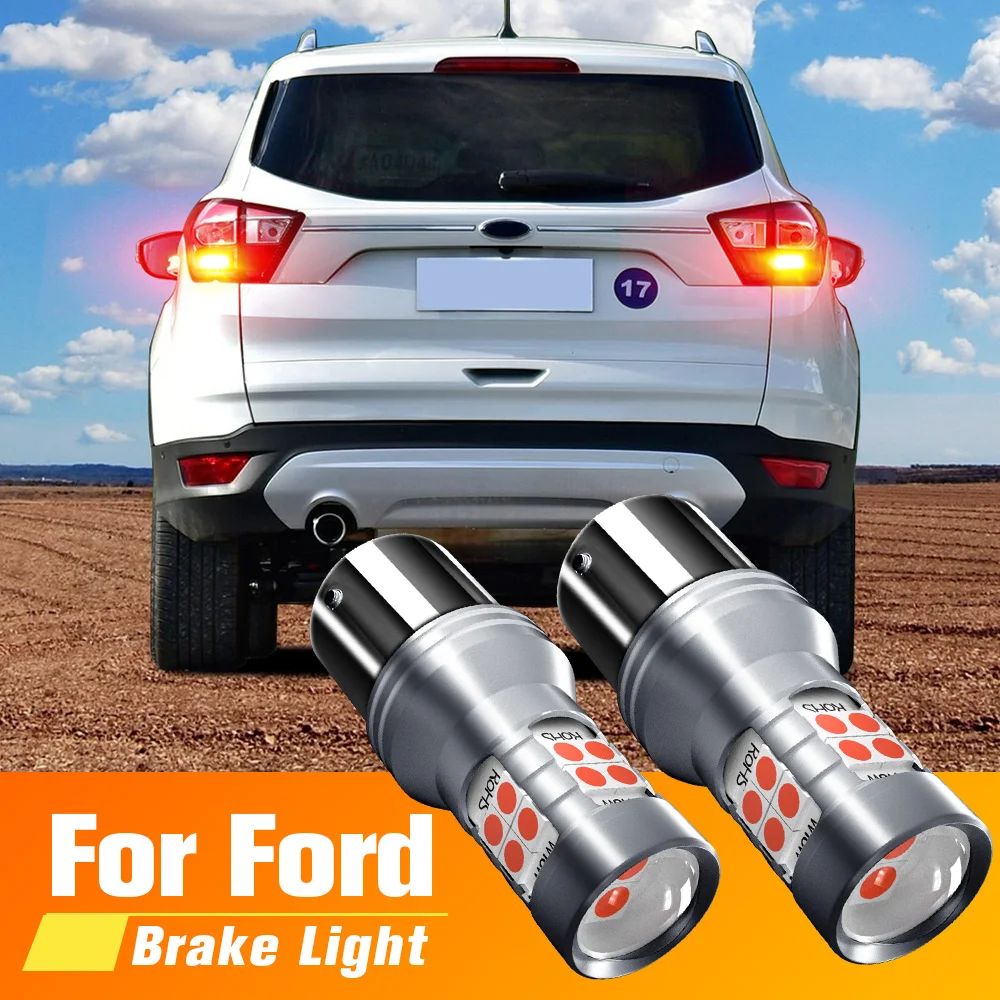 2x LED Brake Light Lamp P21/5W BAY15D Canbus For Ford B Max Fiesta 5 6 7 Focus 1 3 Fusion Galaxy Ka Kuga 2 Mondeo 4 Ranger S Max