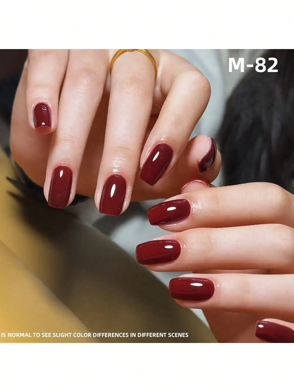 XEIJAYI 6pcs 15ML Red Series Nail Gel Polish Semi-Permanent Hybrid Gel Nail Varnish Top Coat Soak Off UV LED Nail Art Gel For Ne