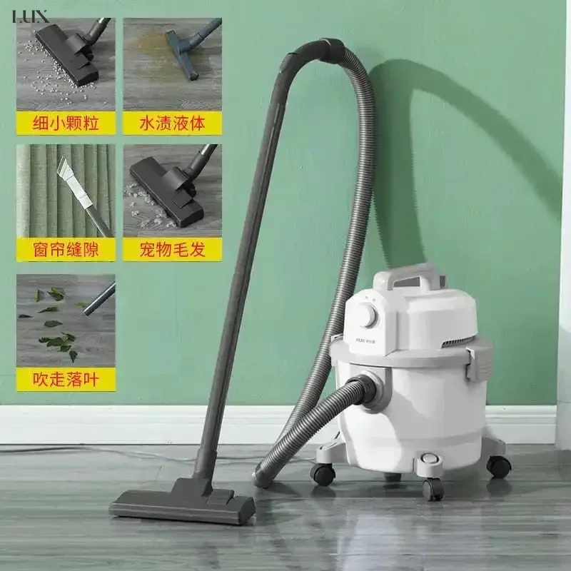 Small household handheld vacuum cleaner. Large suction power. Bucket type. Strong industrial seam suction. Powerful and handy.