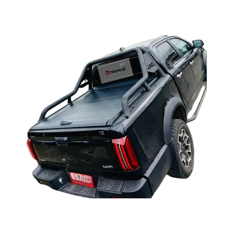 

Aluminum Alloy Truck Bed Cover Manual Retractable Roller Shutter with Hard Lip for JAC T9 Ranger Features Locking Function