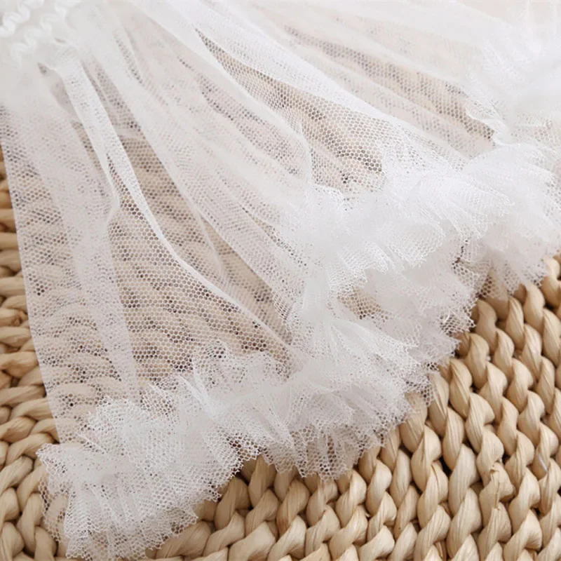 1 paio stile coreano polsini staccabili maglia di pizzo maniche svasate finte strato pieghettato increspato polsini falsi maglione camicetta scaldapolsi