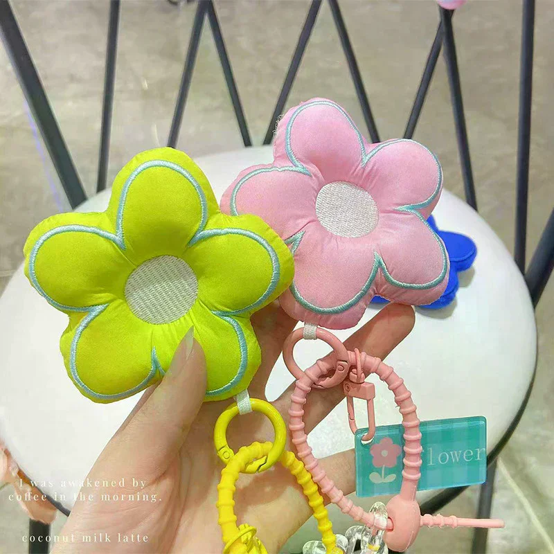 /HTF/New Fashion Stuffed Keychain Pendant Bag Charm Flower Accessories Handbag Ornaments Cute Lanyard Car Key Chain