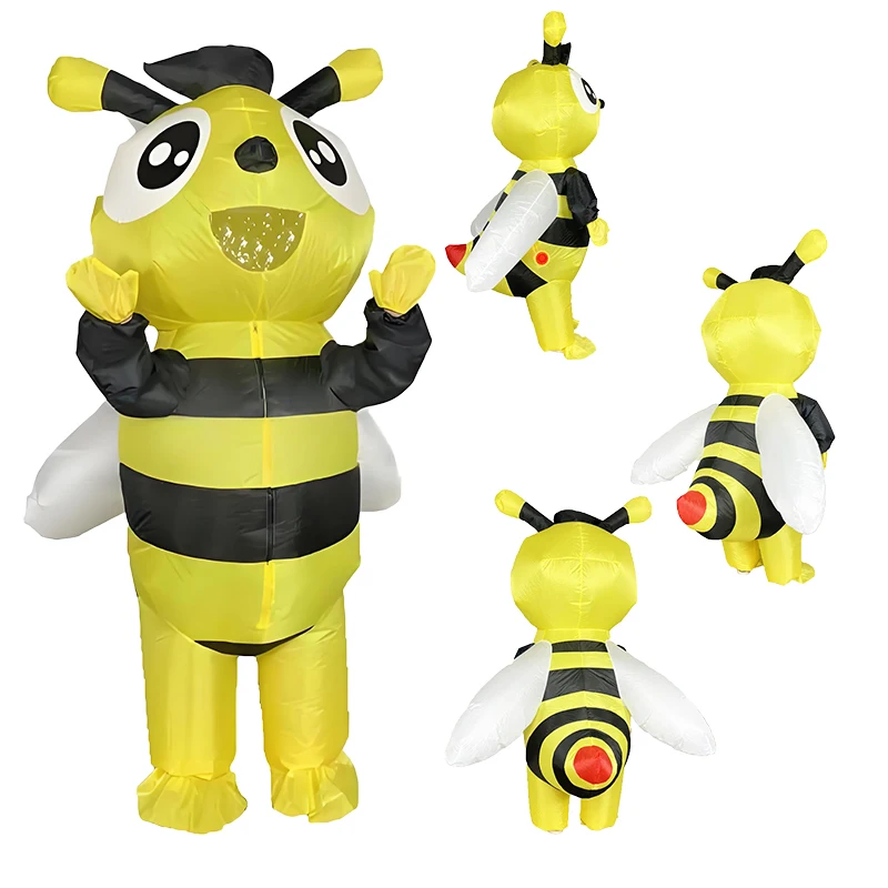 

Adult Bee Inflatable Costume Funny Cartoon Blow Up Animal Outfit Party Cosplay Fancy Dress Halloween Carnival Stage Show