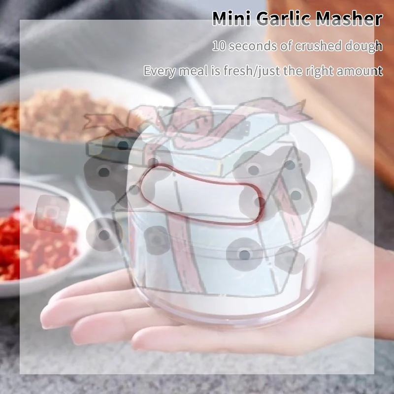 【CC】Plastic Garlic Crusher Press Vegetable Cutter Housewares Chopper Grater Peeler Grinder Tools Gadgets Kitchen Accessories