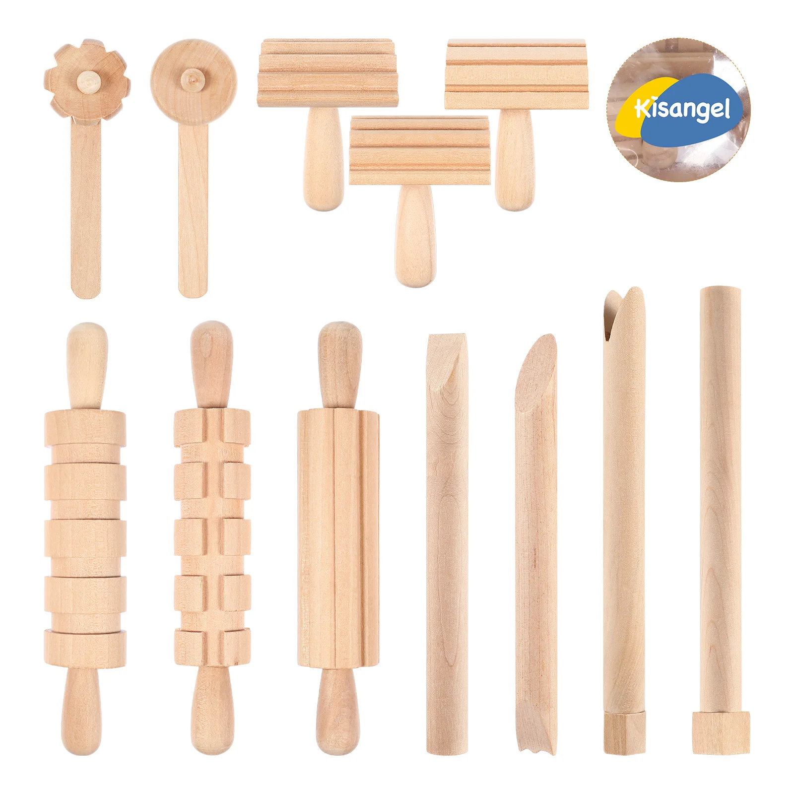 Clay Tools Kid Toys Carving Wooden Molding Plasticine Sculpting Shaping Sculpture Pottery Kits Child