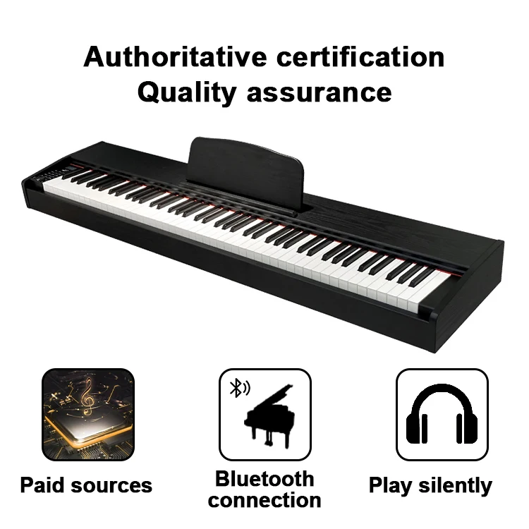 Piano Electrónico Profesional, instrumento de teclado Musical, precio al por mayor, soporte portátil de 88 teclas, Pianos digitales verticales