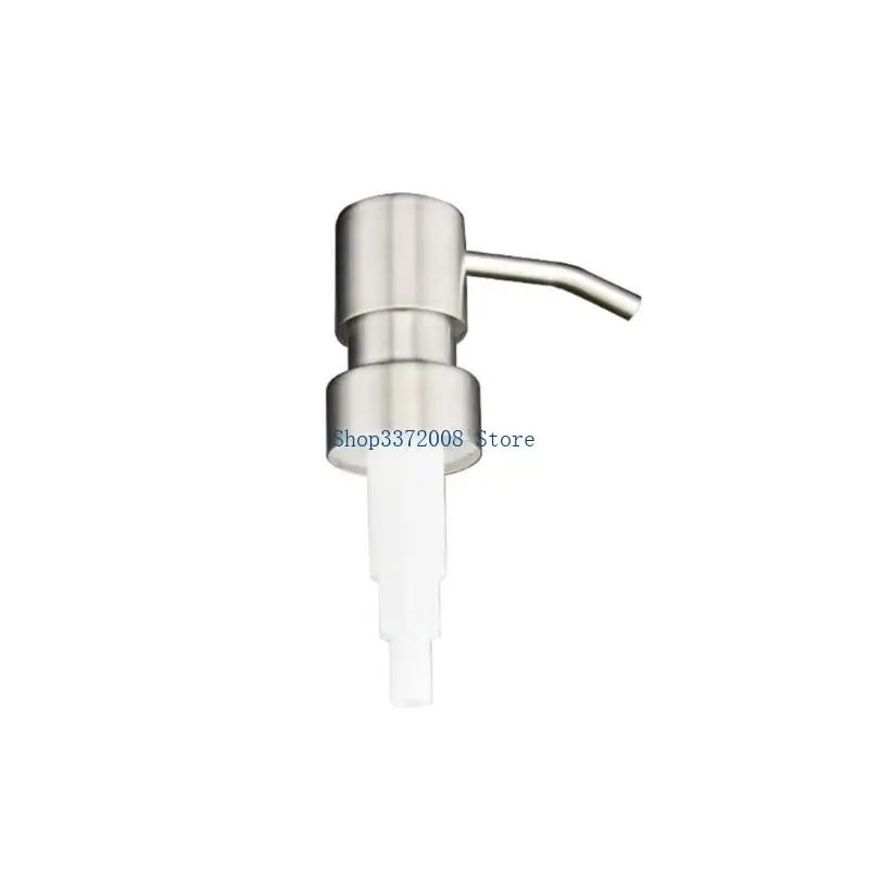 Stainless Steel Soap Dispenser Pump Head Replacement Lotion Dispenser Press Head for Bathroom and Kitchen Liquid Bottles