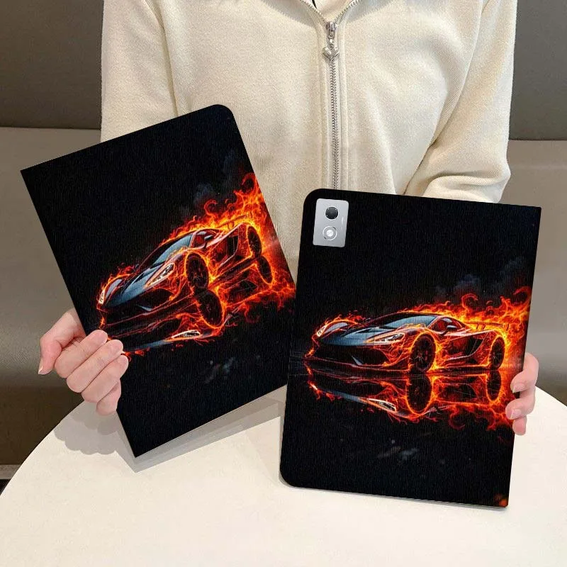 

Creative Sports Car Pattern Tablet Case For Lenovo Xiaoxin Pad Pro GT plus 8.8 11 10.6 Y700 Y900 Go 8.8 Tab K11 10 P11