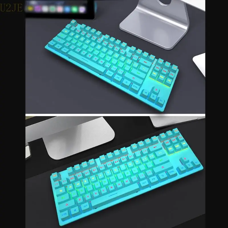 U2JE USB Gaming Keyboard voor Creative 87 voor belangrijke wetenschappelijke lay -out RGB -achtergrondverlichting
