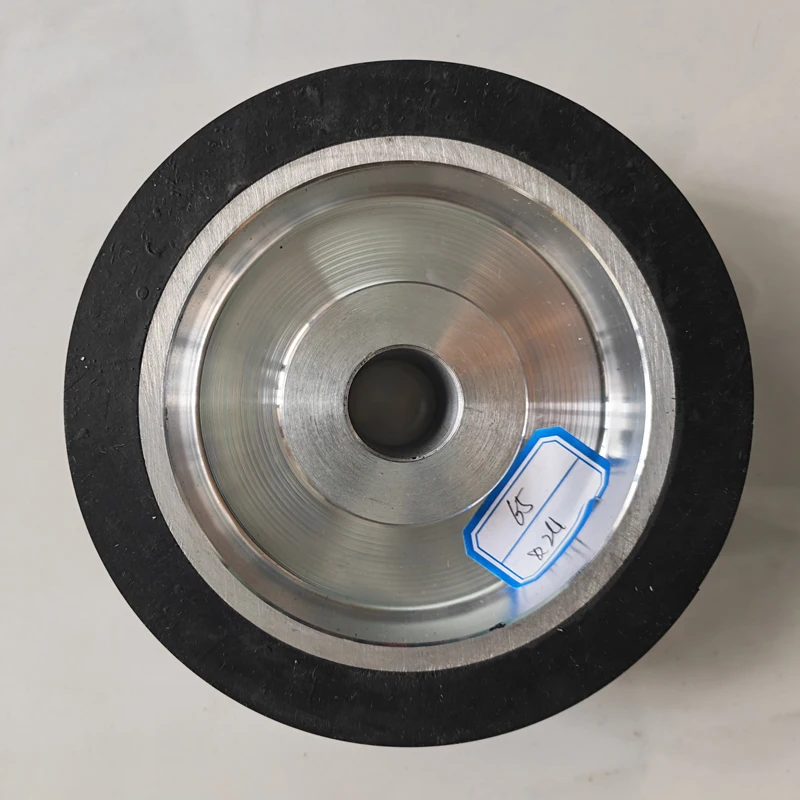 200*50*24/28mm 32mm Aluminium-Bandschleifer-Laufrad Antriebsrad mit 8x4mm Nuten – Detail 6