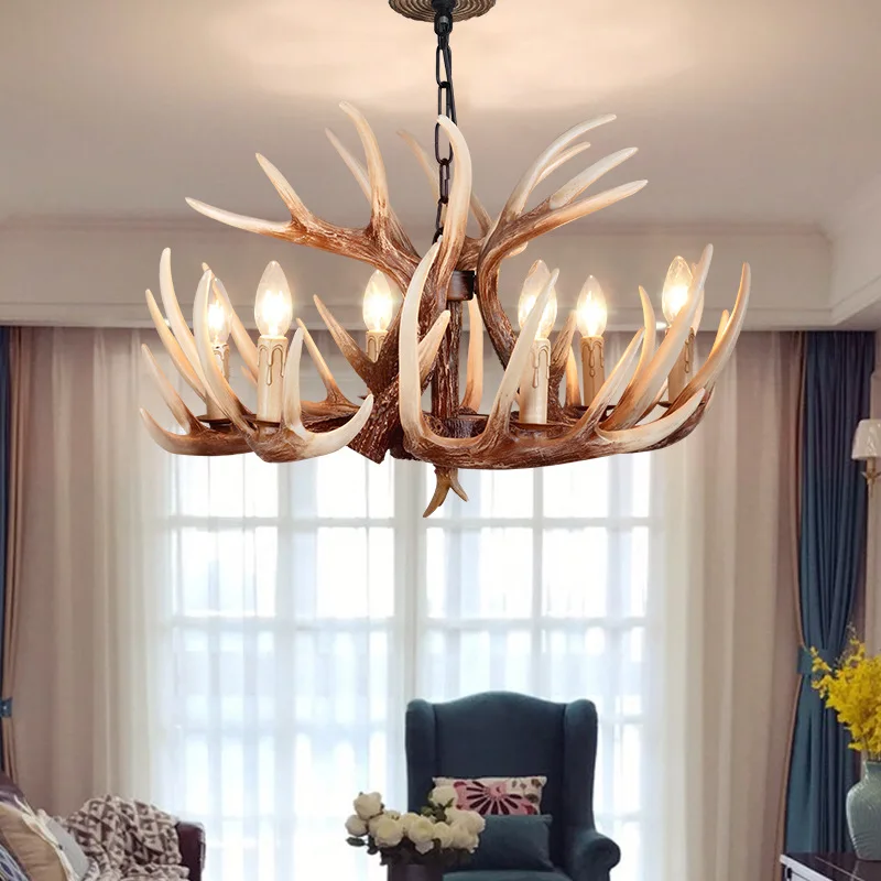 

OUFULA Modern Chandelier Lighting Fixtures Creative LED Antler Pendant Ceiling Lamp for Home Dining Room Decor