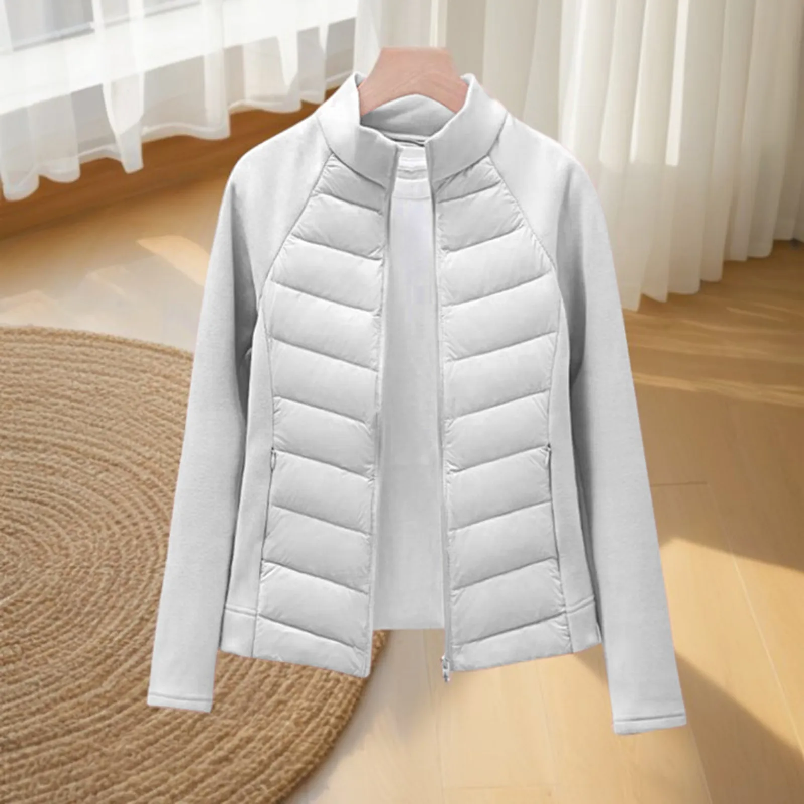 Women Horse Riding Riding Down Jackets Winter Windproof Lightweight Warm Coat White Duck Filling Horse Riding equitation