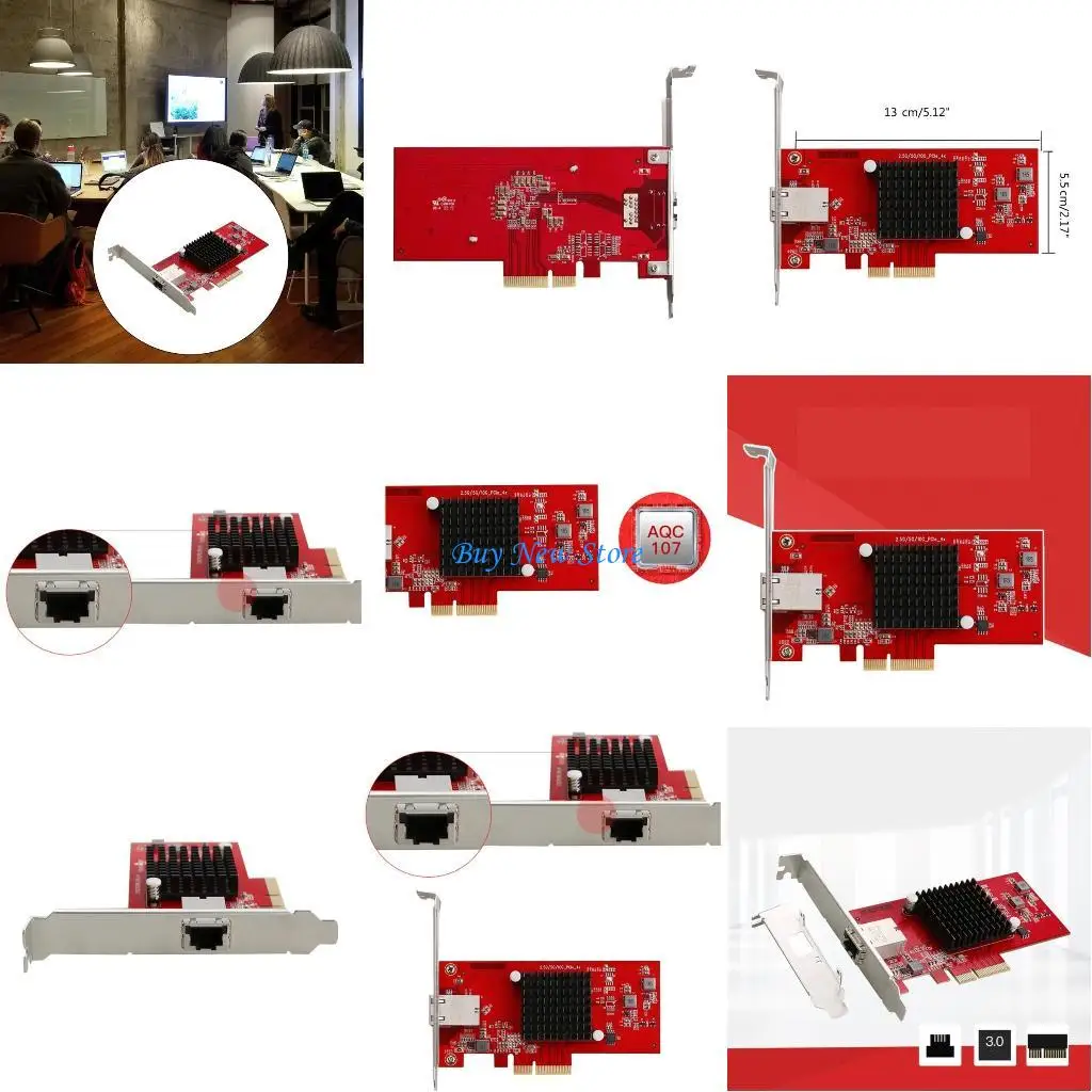 

20CE 10GbE PCIe3.0 4x Adapter for X520 DA1, Single SFP+ Port 10G 2.5G 1G AQC107