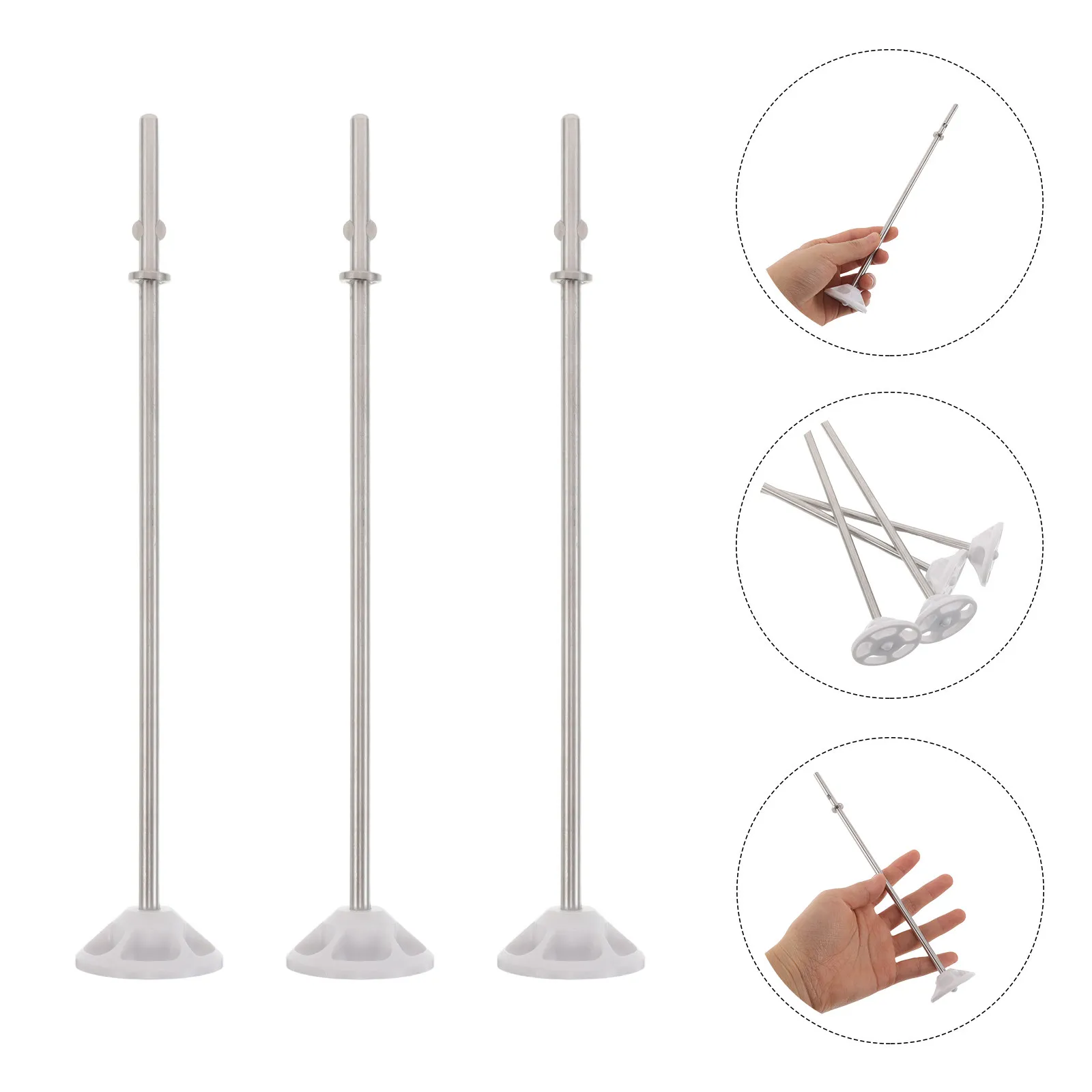 4Pcs Hand Mixer Blending Rod Stainless Steel Stirring Paddle Attachment for Liquid Blending Coffees Soups Smoothies Efficient