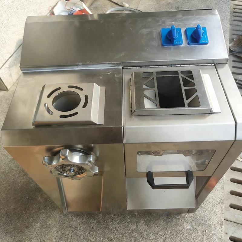 

Коммерческая электрическая мясорубка-слайсер для колбас - Компактная бытовая мясорубка из нержавеющей стали для кухни