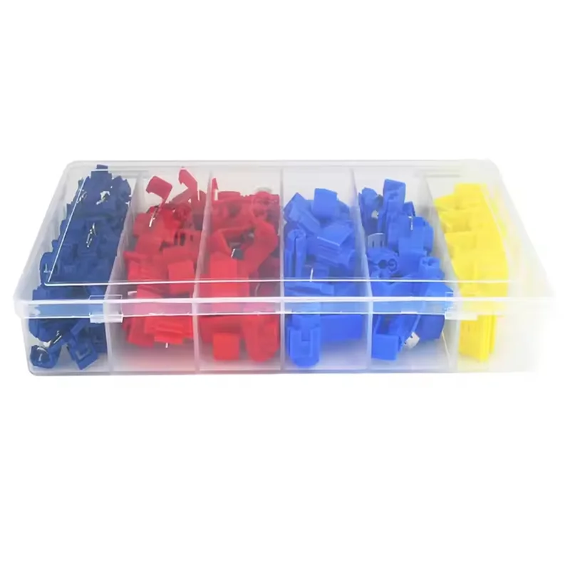 AT19-Lock Electric Wire Cable Connectors Quick Splice Terminals Crimp Non Destructive For Wire Car Boat Motorcycle 65Pcs