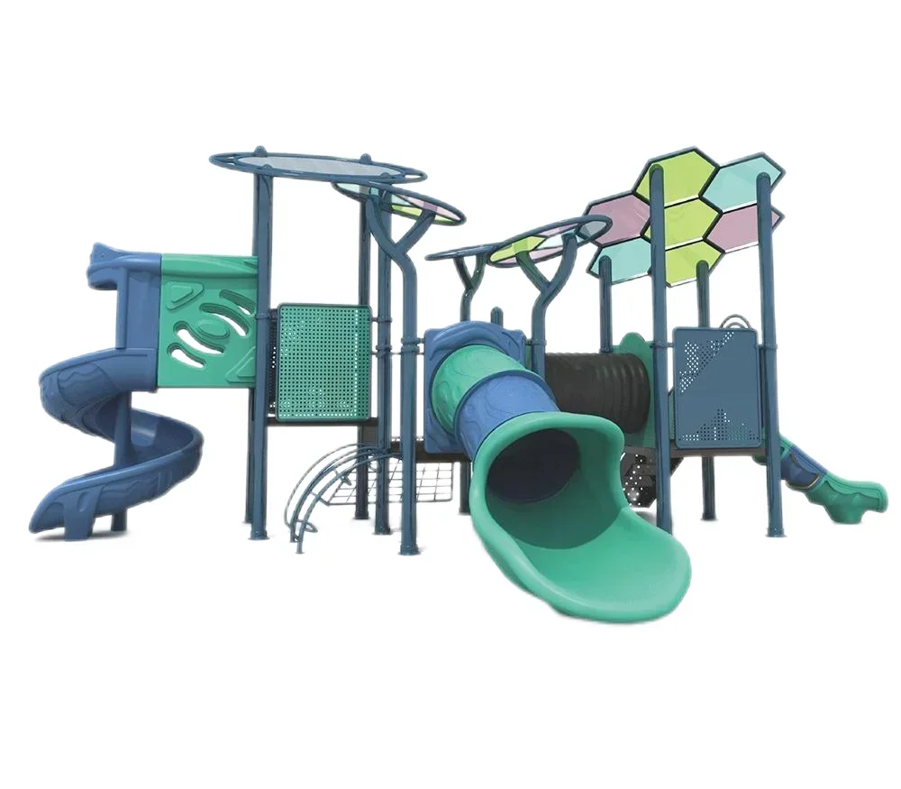 Hot Selling Amusement Park Equipment Pe Board Children Slide Outdoor Playground Slide