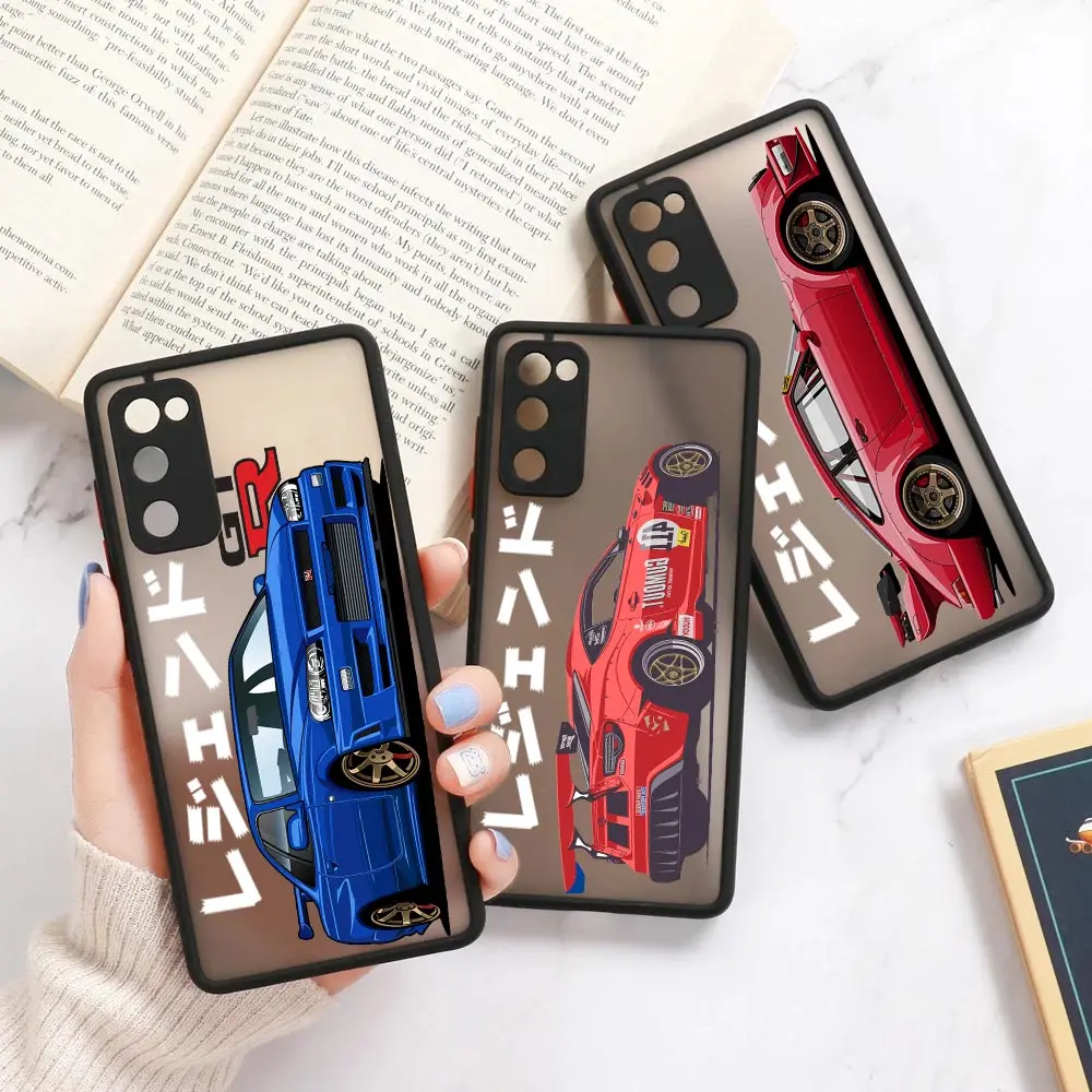 

Cartoon Tokyo JDM GT-R-Sports Car A52 5G Case For Samsung A53 5G Case A71 A51 A33 A22 A32 A12 A42 A13 Galaxy A72 A73 Matte Cover