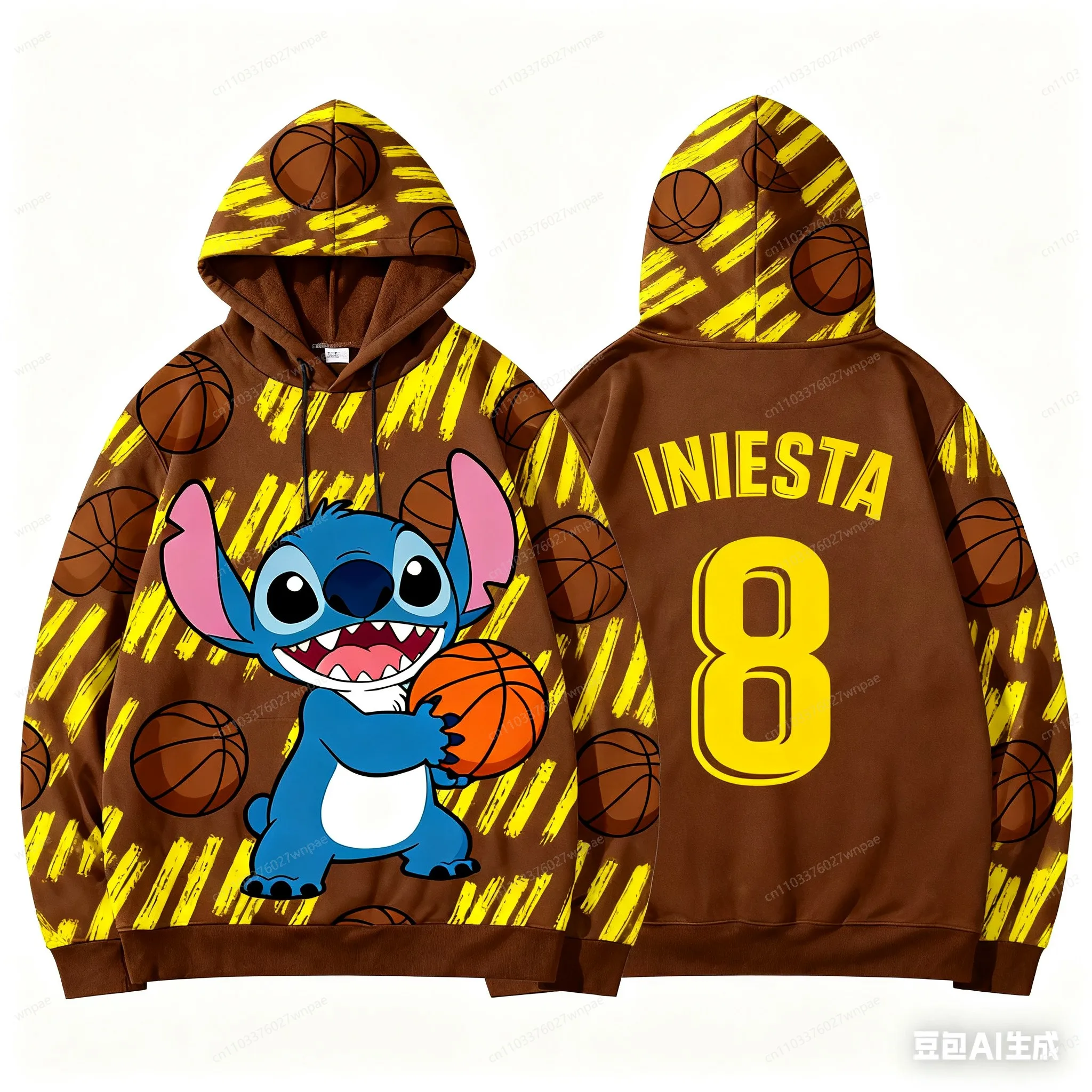 سترة جيرسي بغطاء للرأس بطباعة ثلاثية الأبعاد من AI-Creative Stitch: أنيقة ومريحة رياضية كاجوال كلاسيكية، ضرب عالمي لطيف وأجنبي، جاهز للجنسين للبالغين والأطفال