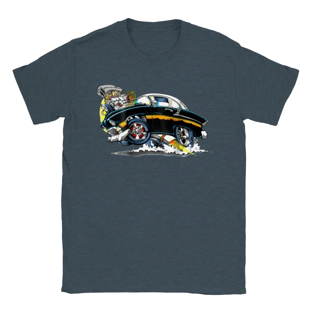 Unisex T-shirts for Men Women Summer Tees Cotton Luxury brand vintage oversizedClassic Street Rod T-shirt image 6