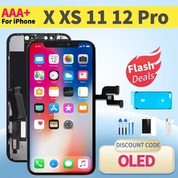 OLED Screen For iPhone X XR XS Max 11 12 Pro LCD Display Replacement Touch Digitizer Assembly INCELL No Dead Pixels AAA Pantalla