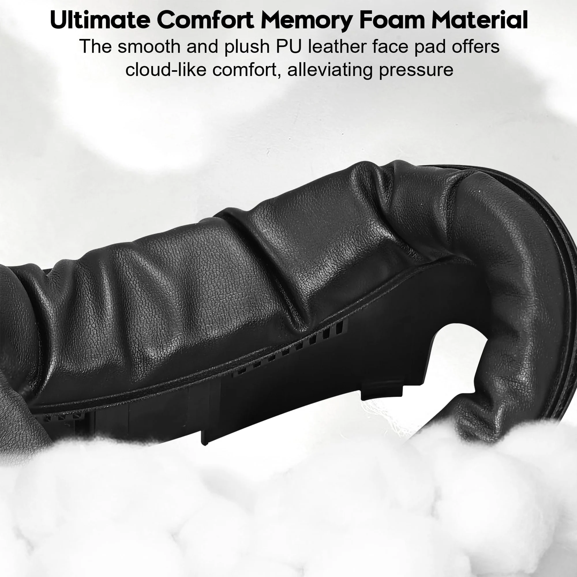 TRANSNOVO PU Face Cushion Pad Compatible with Meta Quest 3 Fitness-Focused Facial Interface Foam Replacement