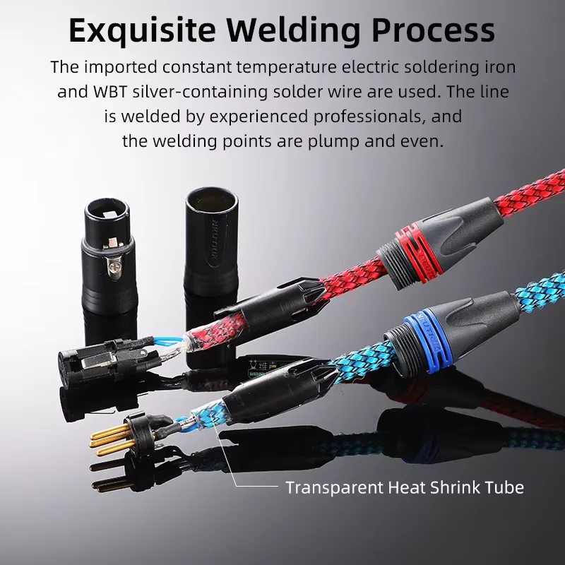 

Gold Plated XLR Balance Cable Male to Female 3 Pin Canare L-4E6S Microphone Cable Neutrik NC3MXX-B Plug