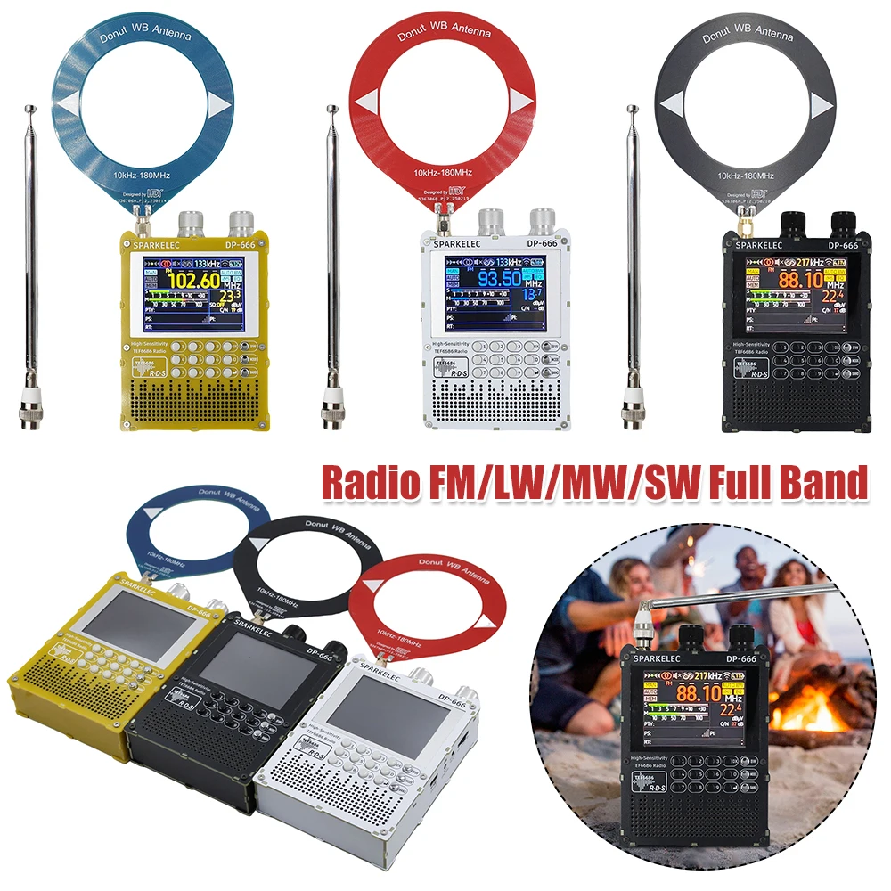 DP-666 TEF6686 Radio High Sensitivity Full Band FM AM Short Wave Radio High Sensitivity DSP Receiver