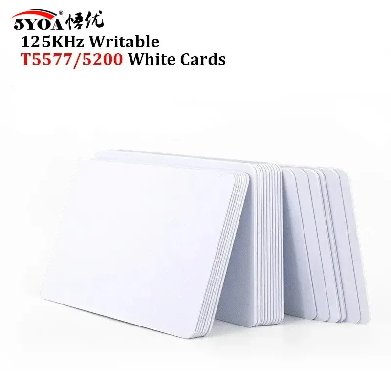 5YOA 10/20pcs Rewritable 125KHz RFID T5577/5200/EM4305 Blank Card Smart Access Control Key Card Read Write Program Clone Cards