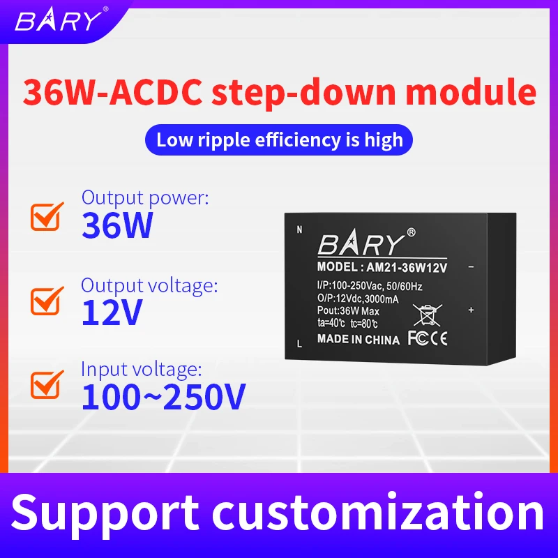 AM21-36W12V Buck Power Supply Module110V 220V To 12V 3A 24V 1.5A 36W AM21-36W ACDC Signal Output