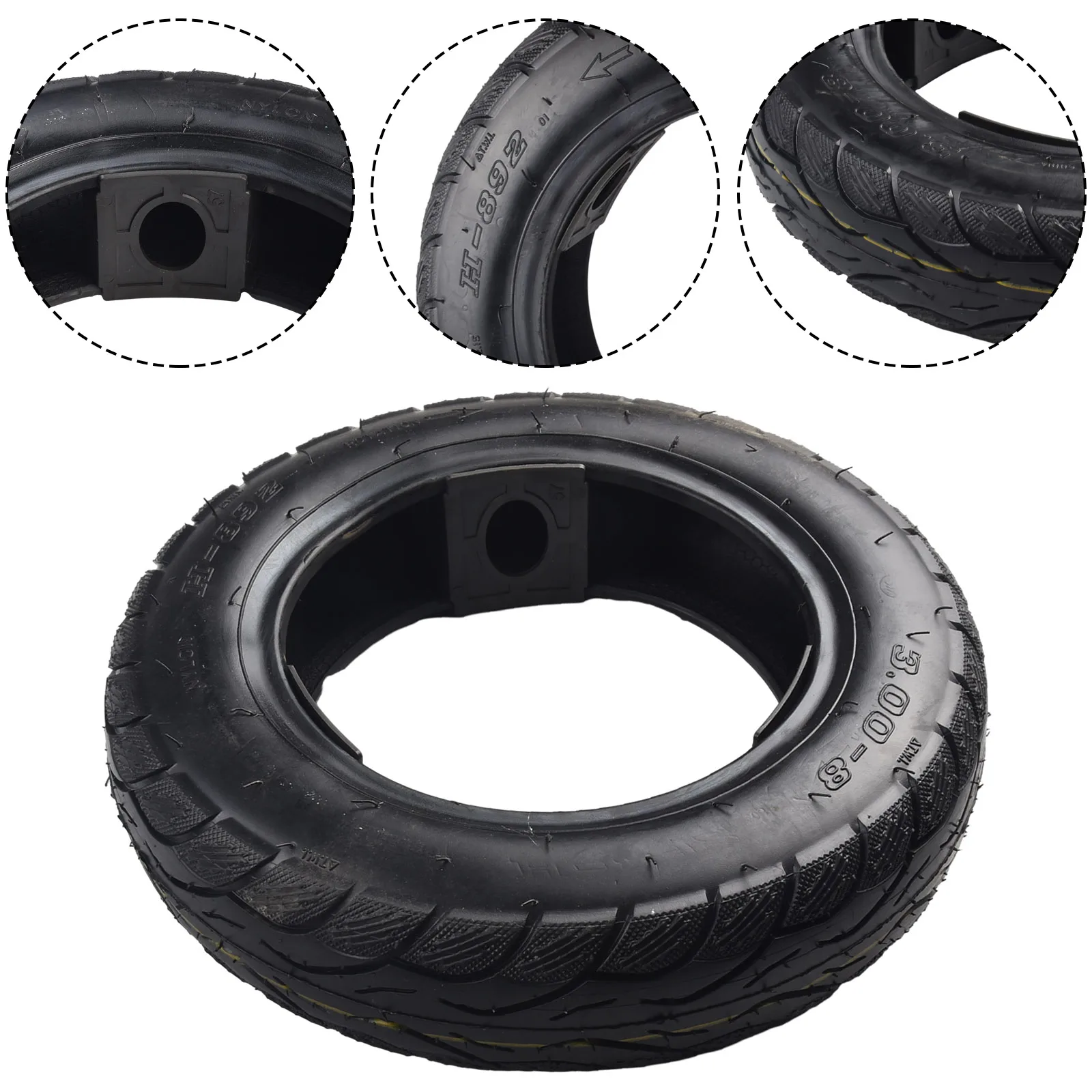 

Electric Scooter-Mini Motorcycle Trolley 3.00-8 Tubeless Tire Vacuum Tyre For Electric Scooter Accessories Replacement Parts