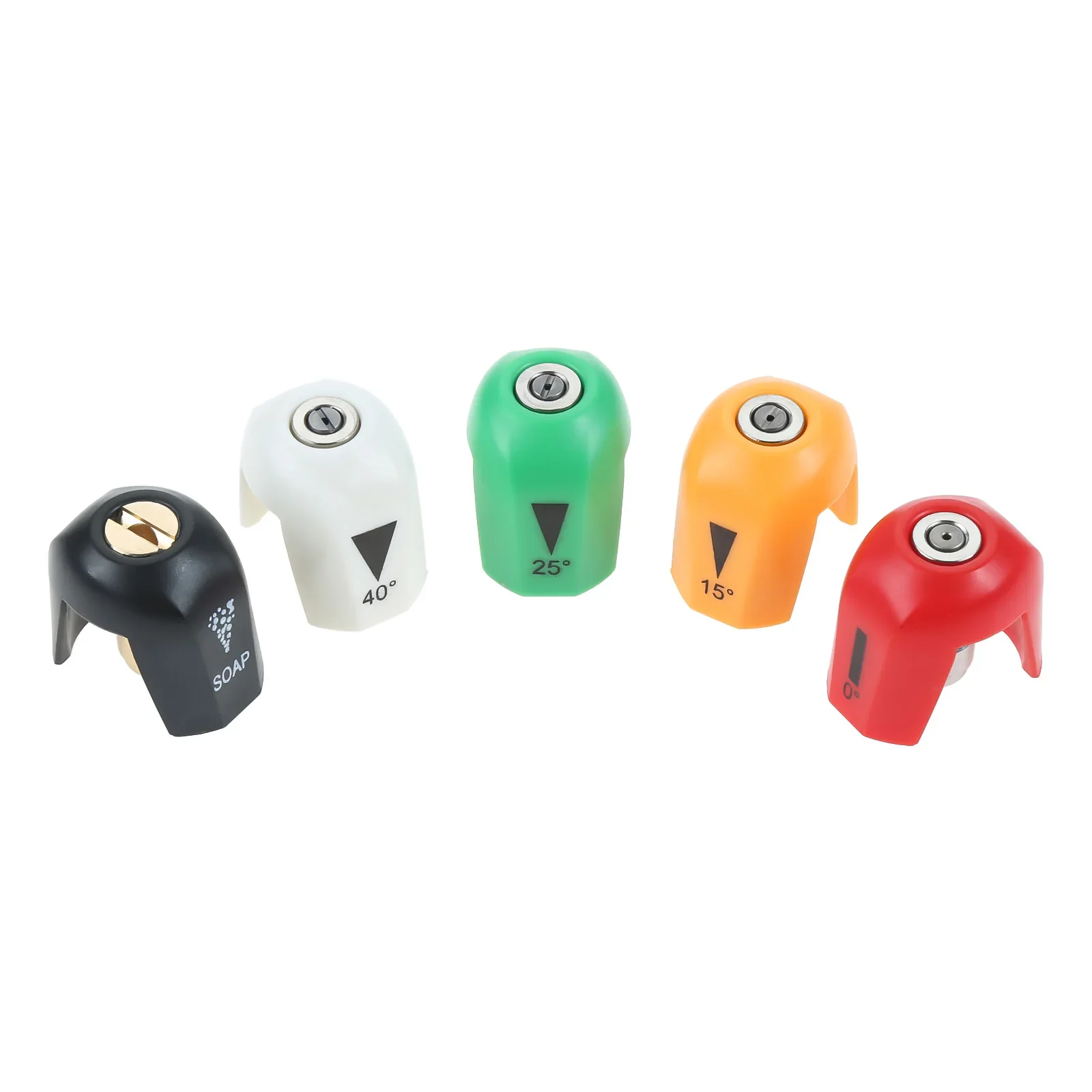 5pcs Quick-connect Spray Nozzles Kit 0°/15°/25°/40°/Soap Tip Flexible Rotating fit for Sun Joe SPX3000 SPX4000 SPX 2598 SPX2688