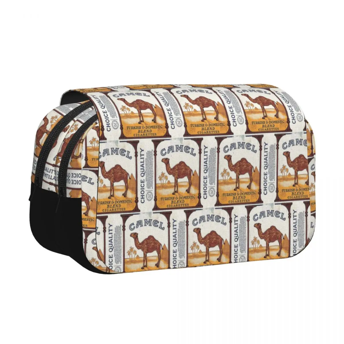 Vintage Camel Cigarette Pack Pencil Cases Pen Holder Hard Shell Leather Large Capacity Pen Box Pencil Bag for Studen Gifts