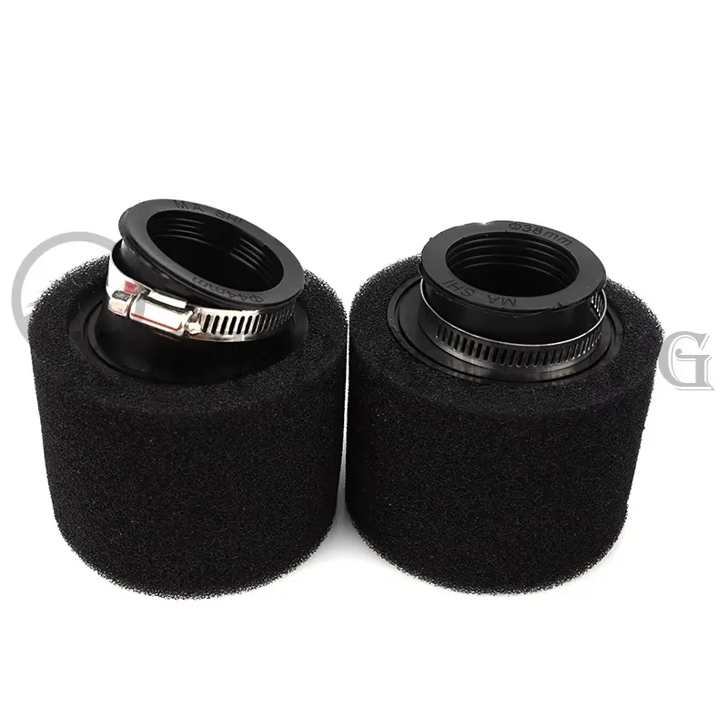 Foam Air Filter 35mm 38mm 42mm 45mm 48mm 50mm 60mm Sponge Cleaner Moped Scooter Dirt Pit Bike Motorcycle Black and Red image 5