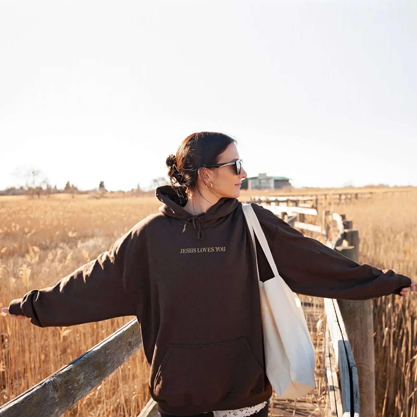 يسوع يحبك طباعة البلوز هوديس المرأة الخريف الشتاء الشارع الشهير البلوز مقنعين القمم ملابس الشتاء ملابس النساء
