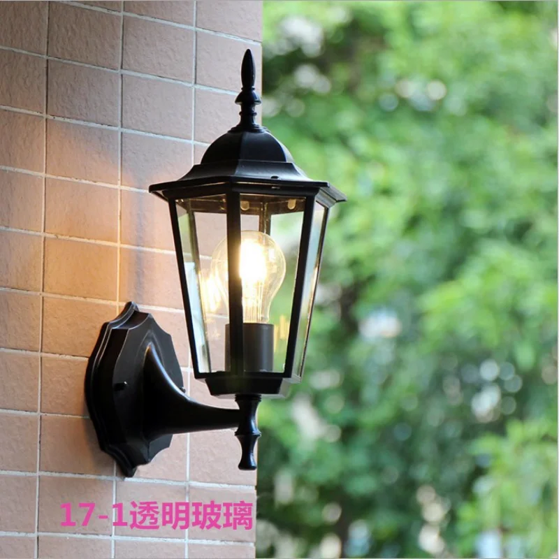 

European American waterproof and rust-proof wall lamp Garden villa Living room Balcony entrance Corridor wall Aluminum outdoor w