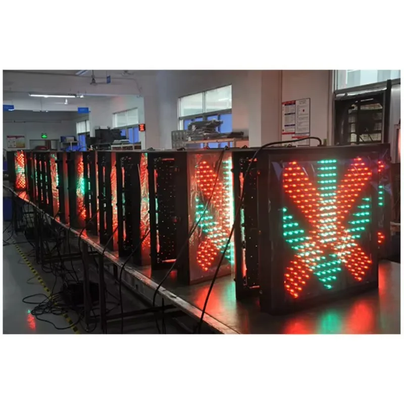 Sinal de Tráfego LED de Controle de Faixa com Preço Razoável, Display de Sinalização de Tráfego