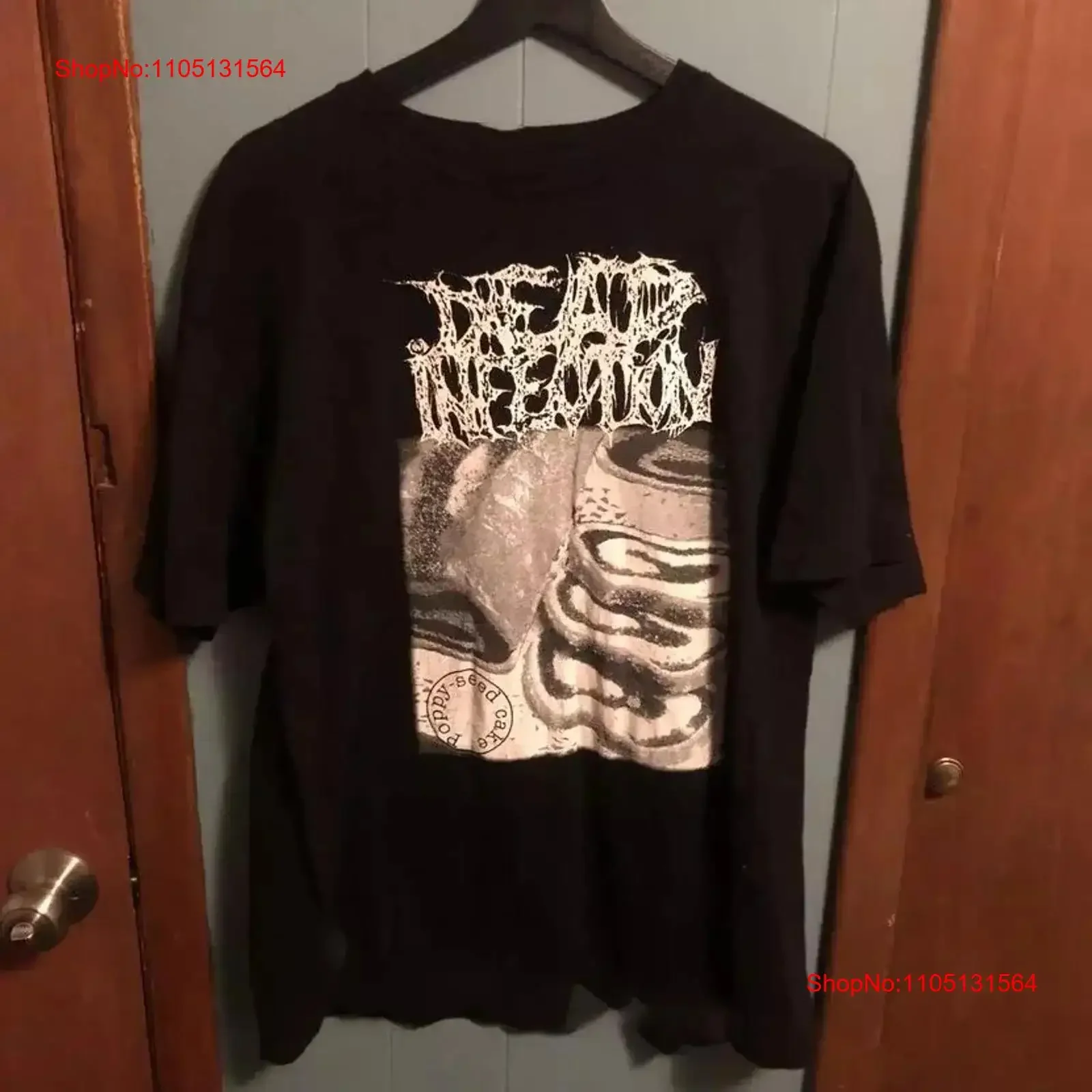 New Popular Dead Infection Black Cotton T Shirt Full Size S 5XL vintage Washed homme Stylish Unisex streetwear