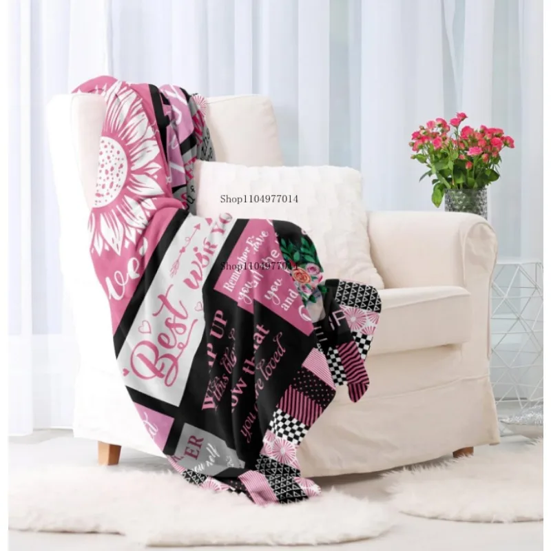 احصل على هدية جيدة قريباً للنساء بعد الجراحة، ملهمة/تحفيزية/تشجيعة/بطانية هدية رائعة للنساء