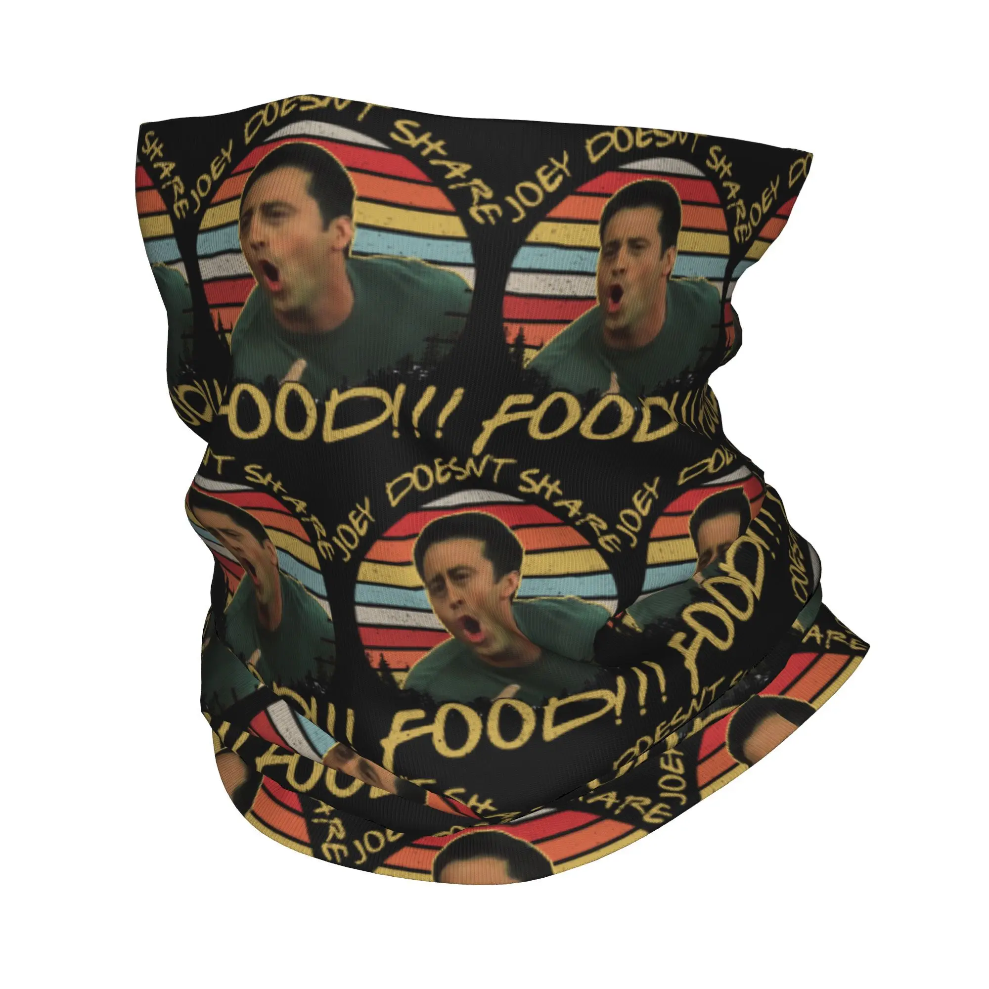 Custom Funny Doesn't Share Food Quotes Tv Movie Fans Gifts Bandana Neck Warmer  Winter Ski Hiking Scarf Gaiter