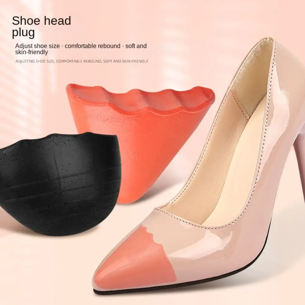 

PU Foam High Heel Toe Plug Pain Relief Protector Soft Reduce Shoe Size Filler Shoe Accessories Toe Front Filler Cushion