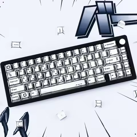Manga Keycaps Cherry Profile Dye Sublimation Custom Key caps 130 Keys Keyboard Keycaps Set for 60% 65% 75% 100% Cherry MX Mechan