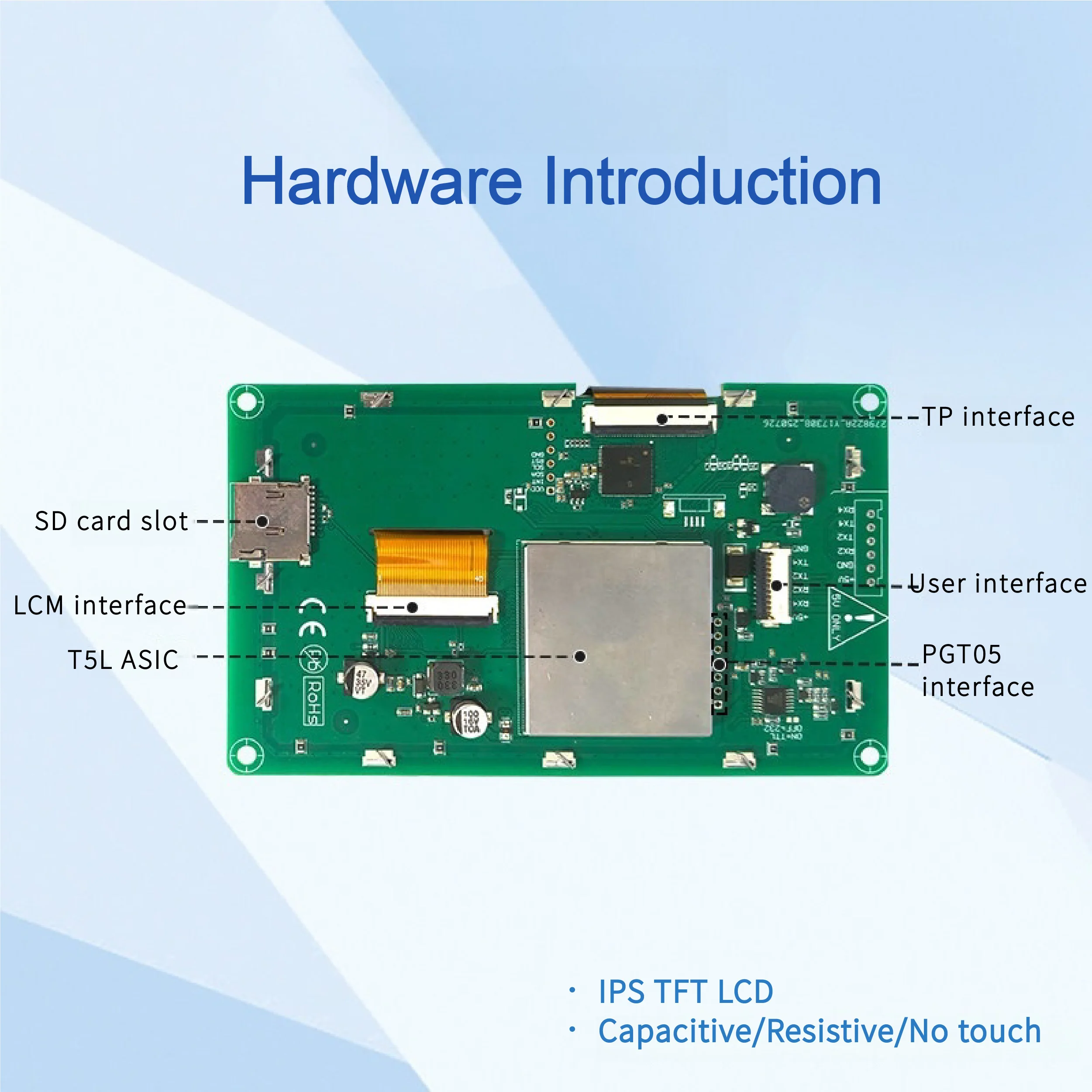 4.3 Inch, 480*272 Pixels Resolution, 262K Colors, TN-TFT-LCD, Normal Viewing Angle 8MB Flash DMG48270C043_05W