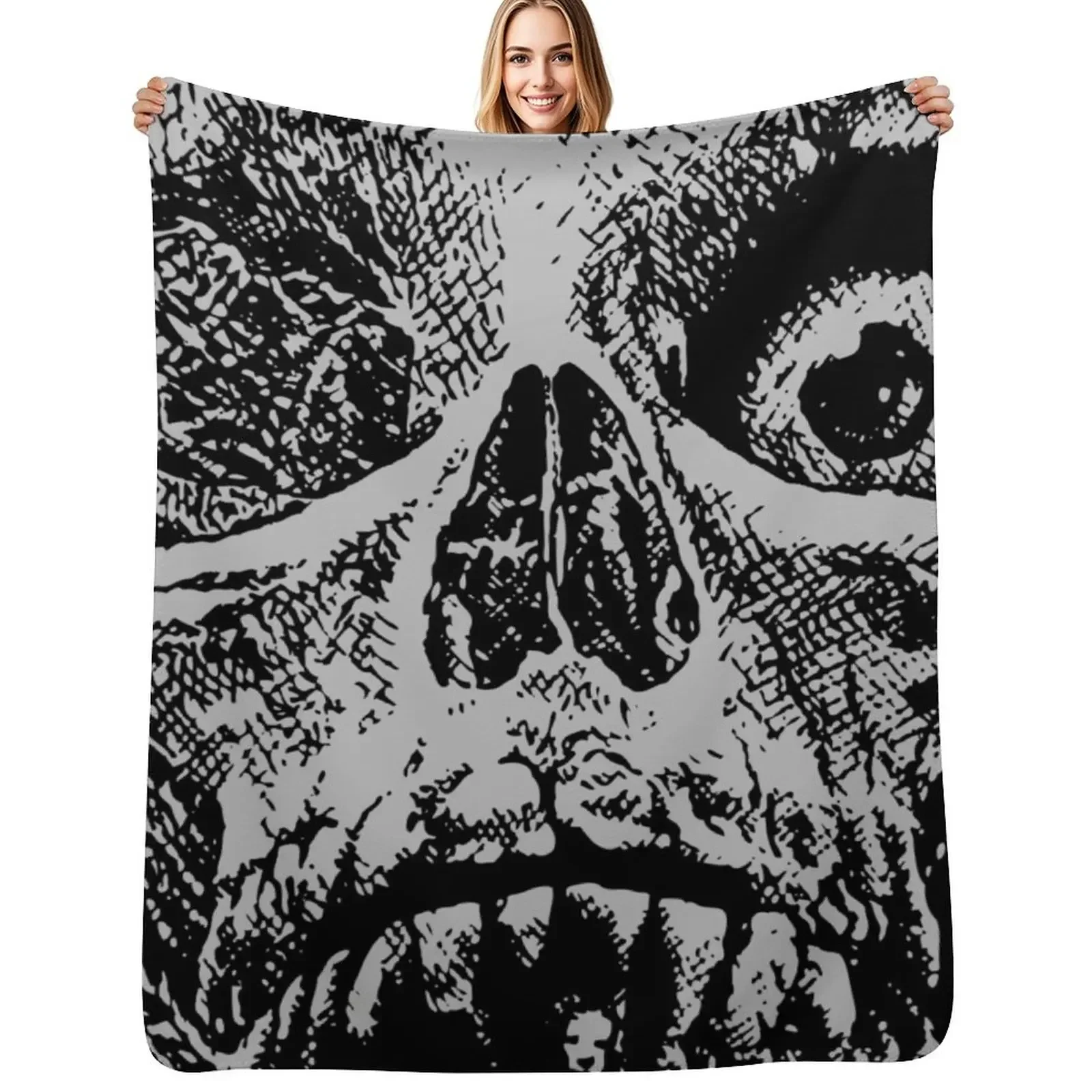 

Tales From The Crypt - Skull Throw Blanket Decorative Throw funny gift decorative Blanket