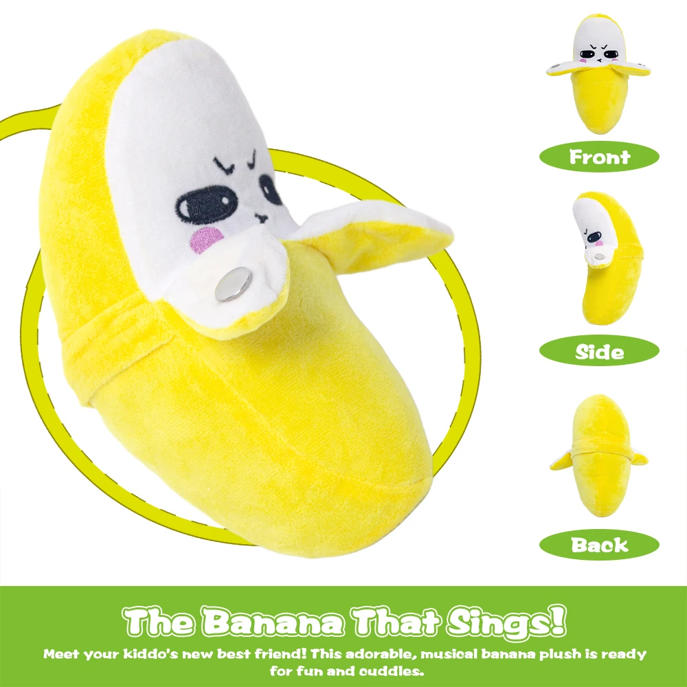 Jouet métronome à détection de fruits, jouets métronome à détection de fruits pour enfants, jouet métronome à détection de fruits chantant, jouet en peluche, 15 chansons