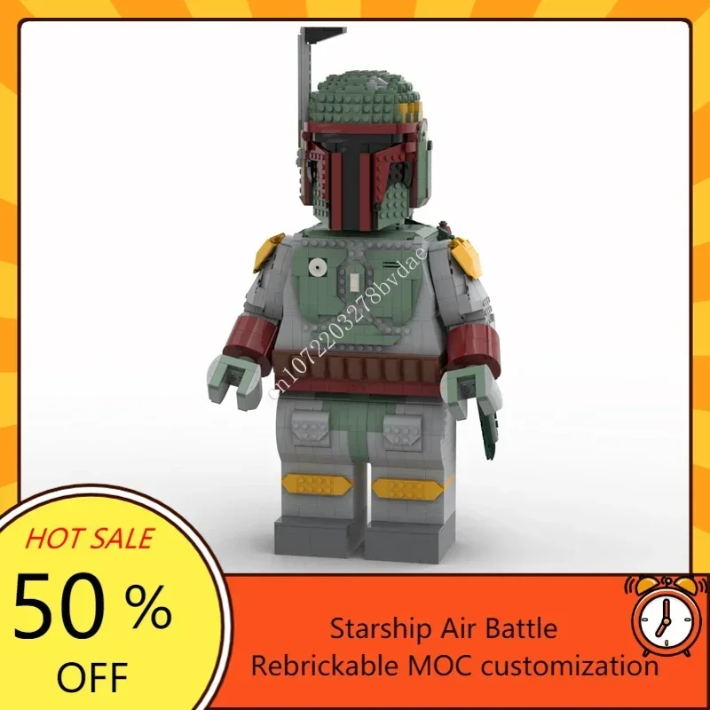 Décennie s de construction de la série Boba Fett pour enfants, casques de combat spatial, modèle de méga figurine, briques technologiques, jouets d'assemblage créatifs, cadeaux MOC