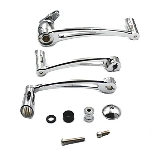 

Chrome /Black Motorcycle CNC Brake Arm Pedal Kit Shift Lever W/ Shifter Pegs For Harley Electra Road Tri Glide Touring 1996-2013