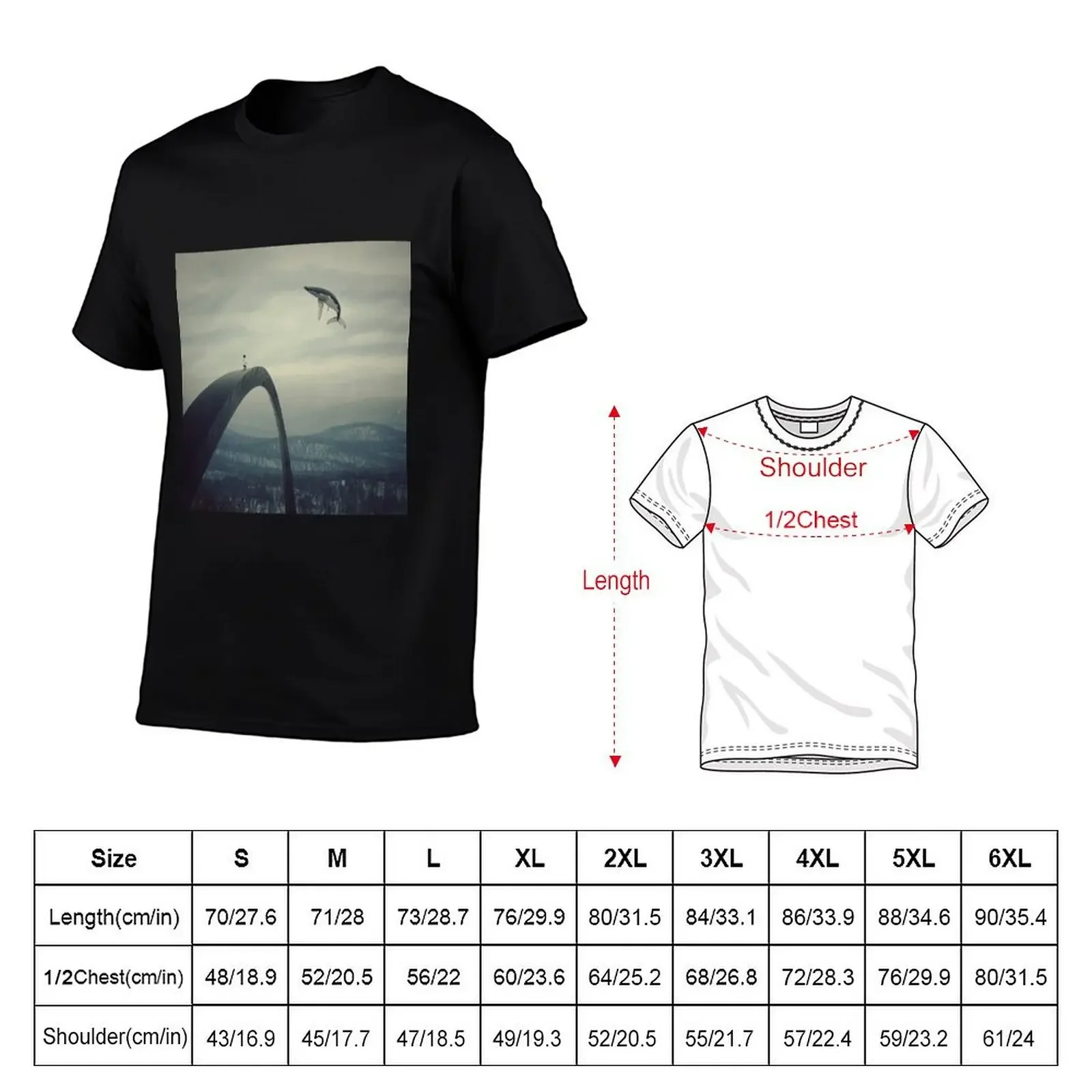 Boy and the flying whale T-Shirt kawaii clothes sublime anime figures mens plain t shirts