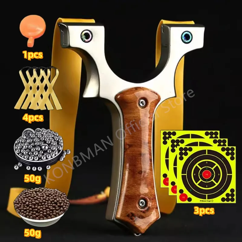 

Outdoor Hunting High-power Slingshot High-precision Metal Professional Shooting Slingshot Catapult High-precision Slingshot